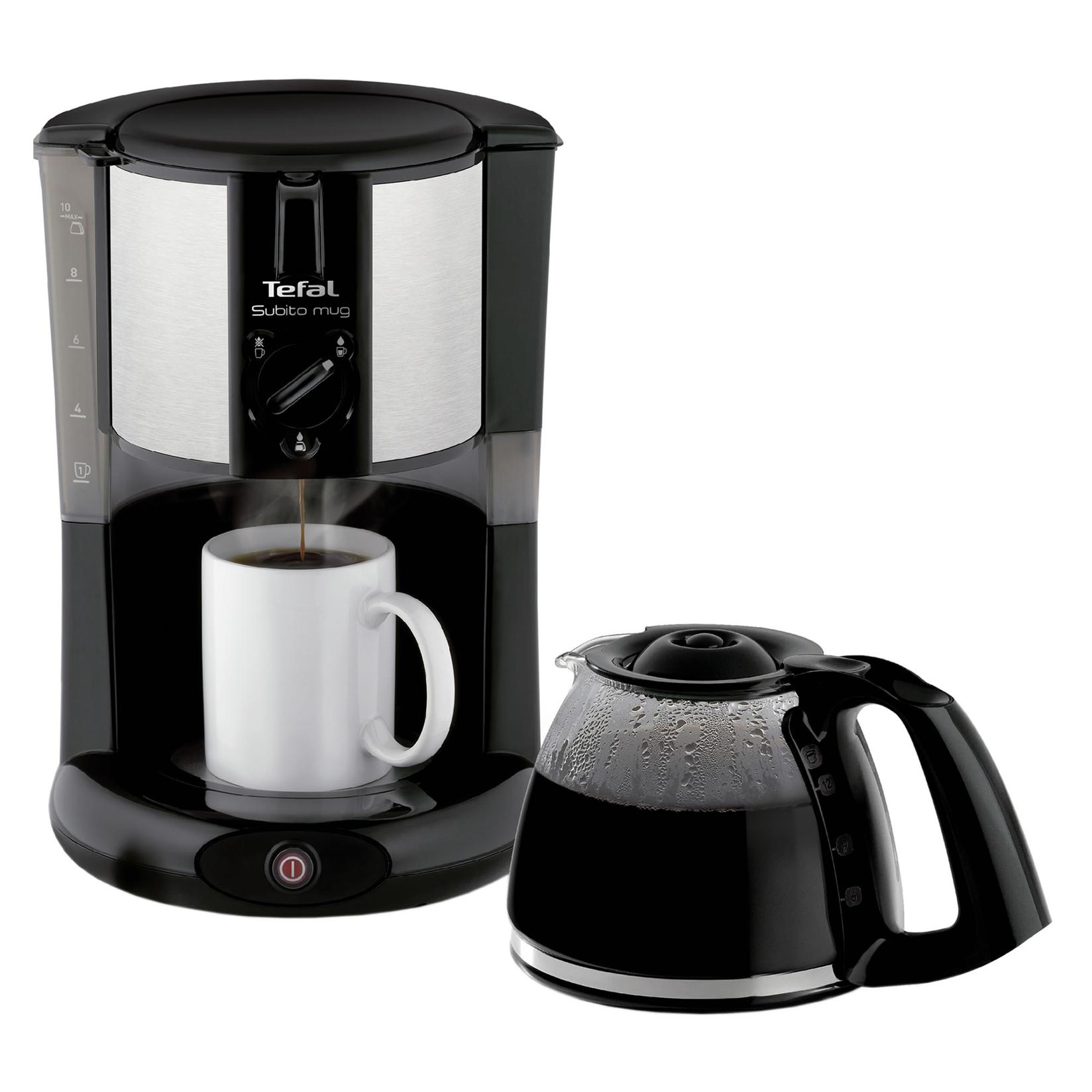 Tefal CM2908 Aparat za filter kafu, 1,25 l, Crni