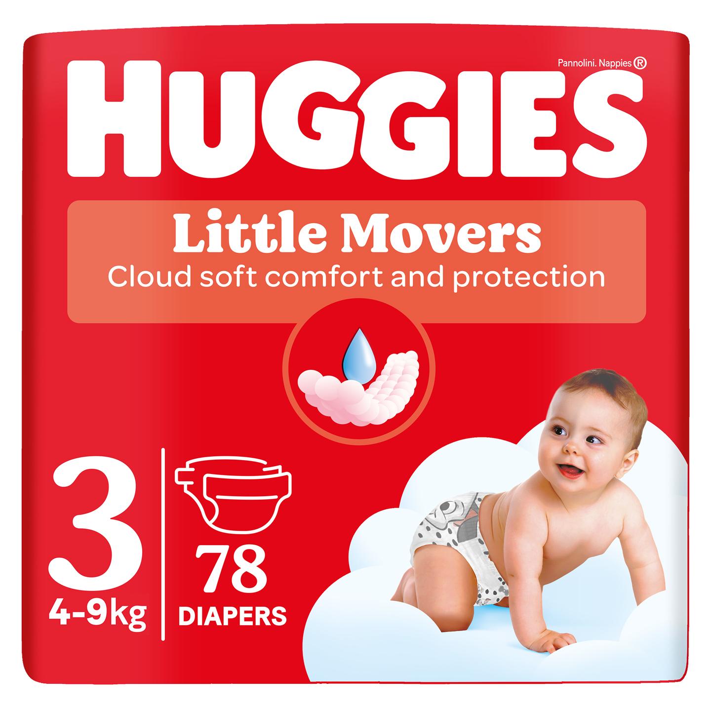 Huggies Pelene Little Movers, 4-9 kg, 78/1
