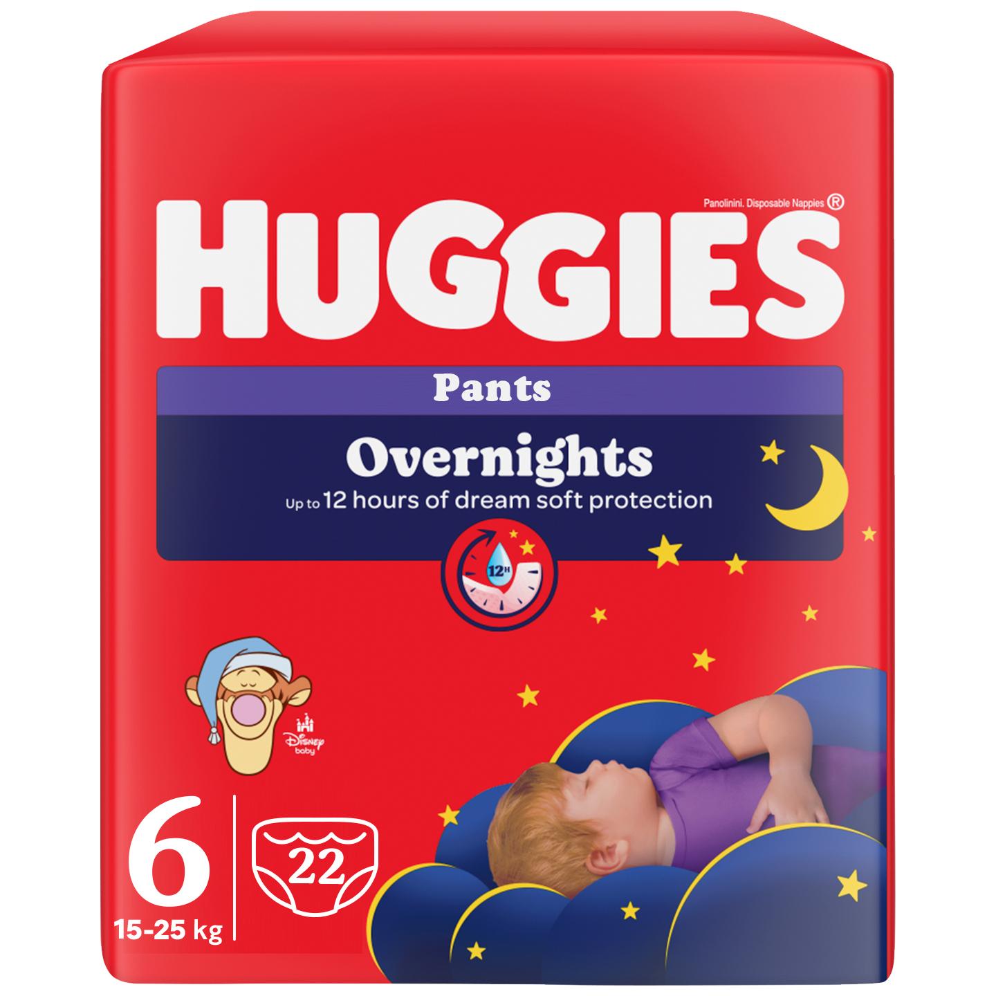 Huggies Pelene Overnights Pants 6, 15-25 kg, 22/1