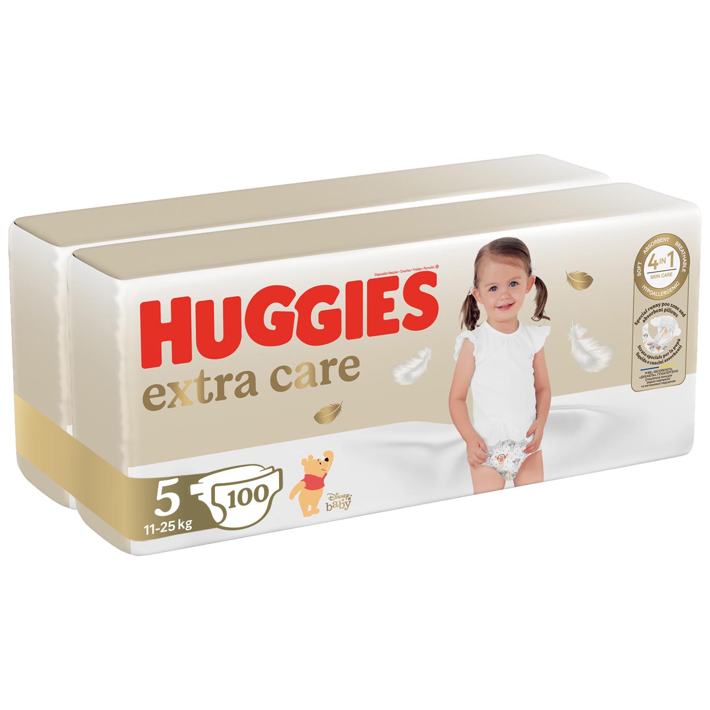 Huggies Pelene Extra Care 5, Duo pack, 15-22 kg, 100/1