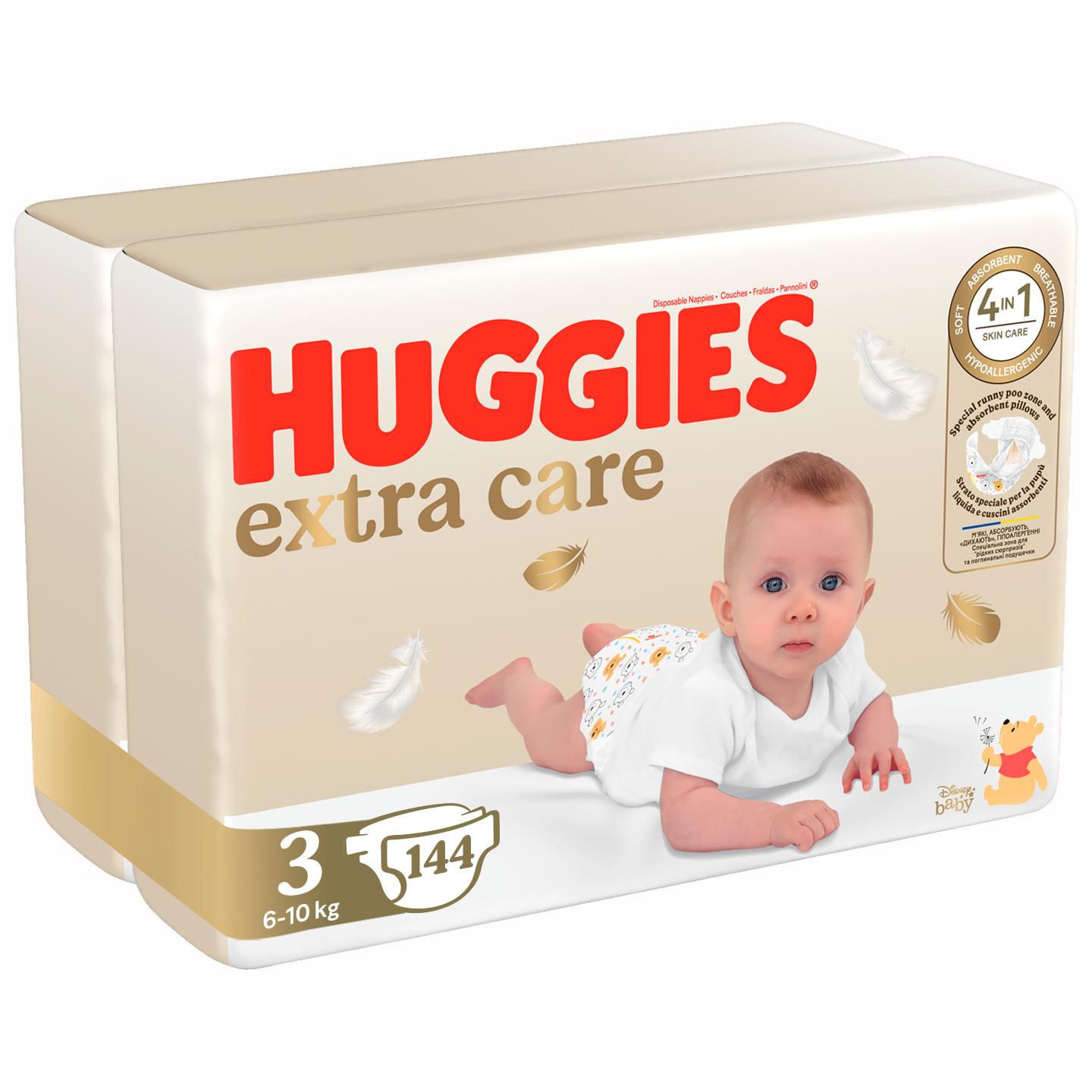 Huggies Pelene Extra Care 3, Duo Pack, 6-10 kg, 144/1