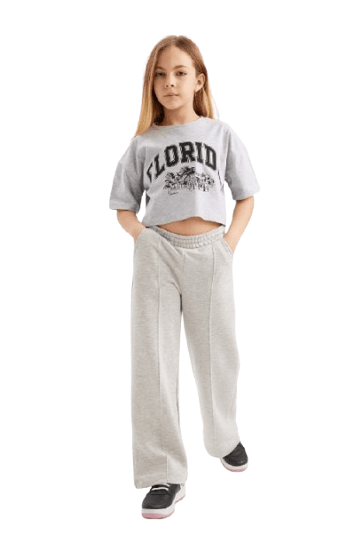 DeFacto Trenerka za devojčice, Svetlosiva