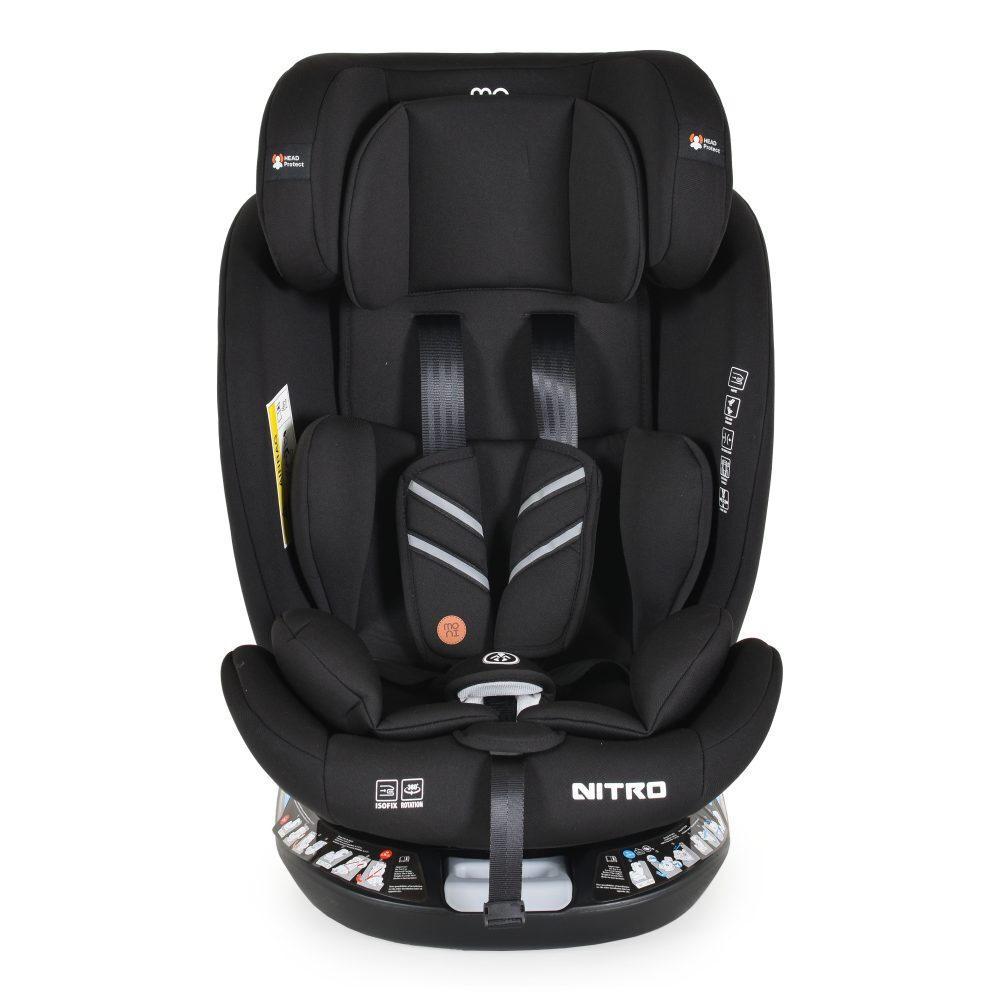 Moni Nitro Auto sedište za decu 0-36 kg, Isofix, Black
