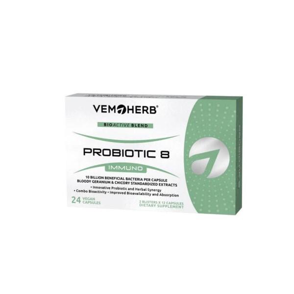 VemoHerb Probiotik 8, 24 kapsule