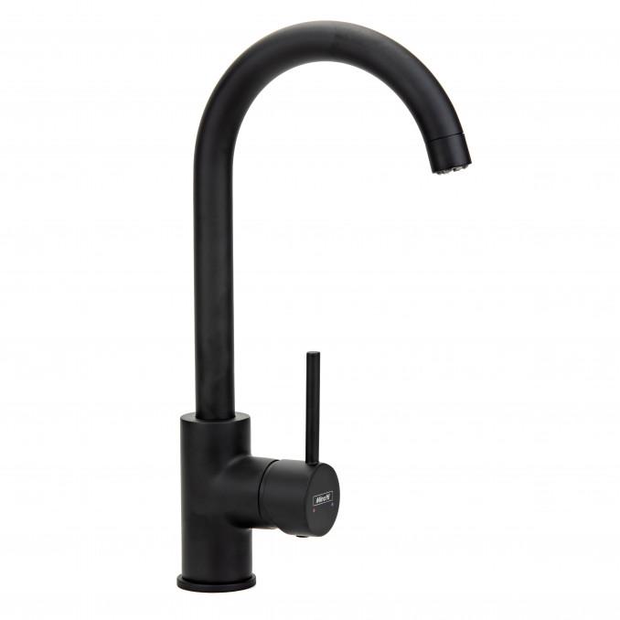 MINOTTI Baterija za sudoperu sa 2 cevi i labud lulom Tubo crna