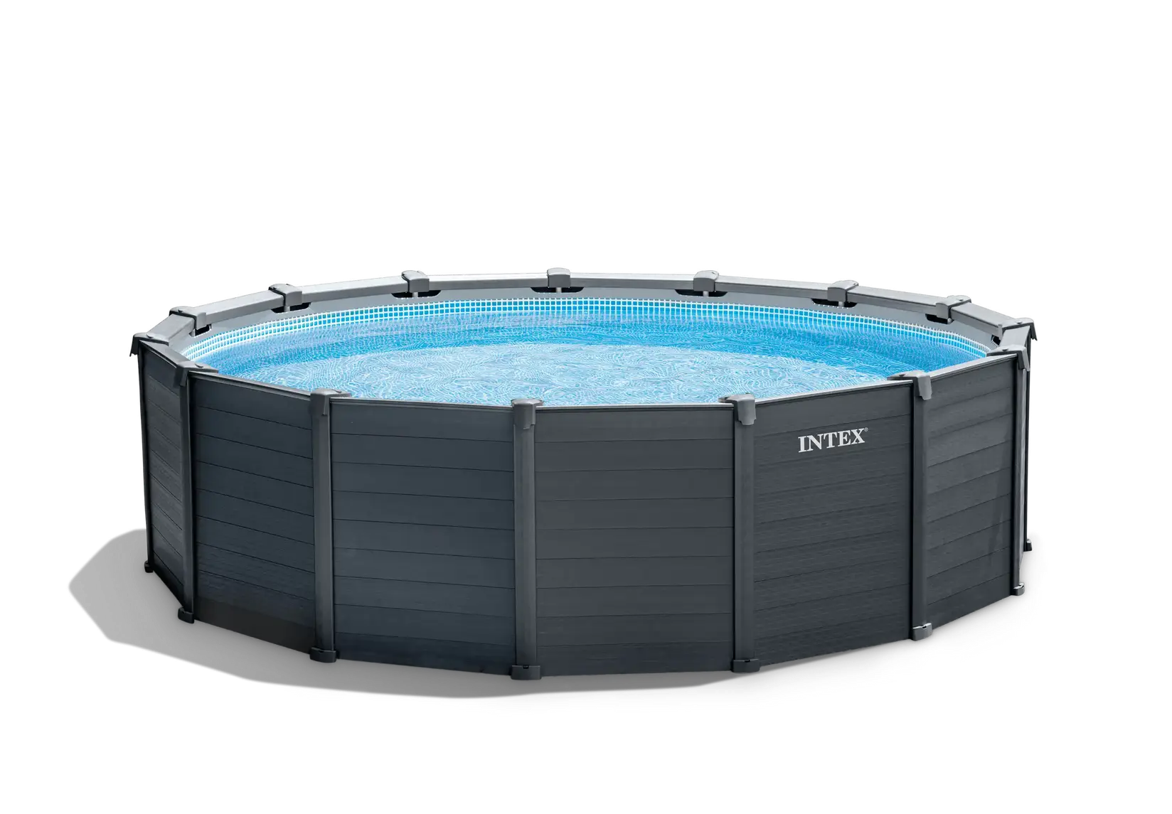 INTEX Bazen metalni okvir 4.78x1.24m, Graphite Gray Panel