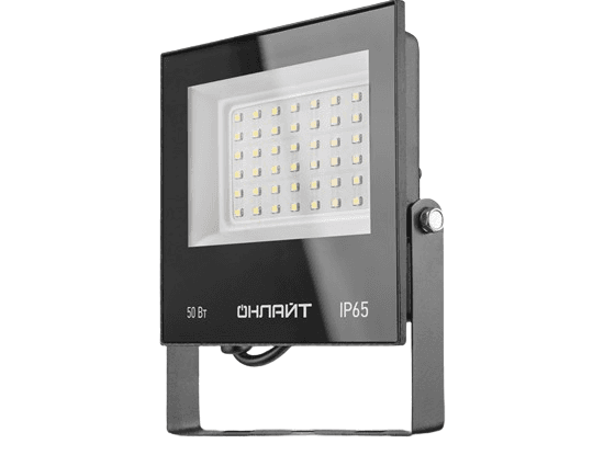 Onlajt LED Reflektor, 50W, 6000K, Crni