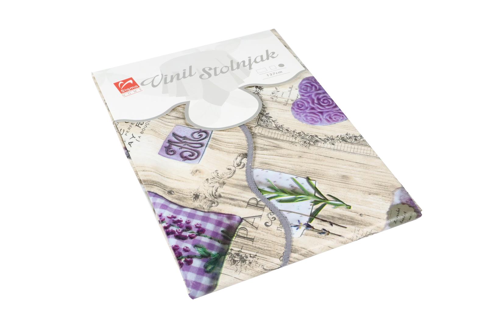 Sigma Vinil Stolnjak CHB-RO-F899, O137cm, Lavanda