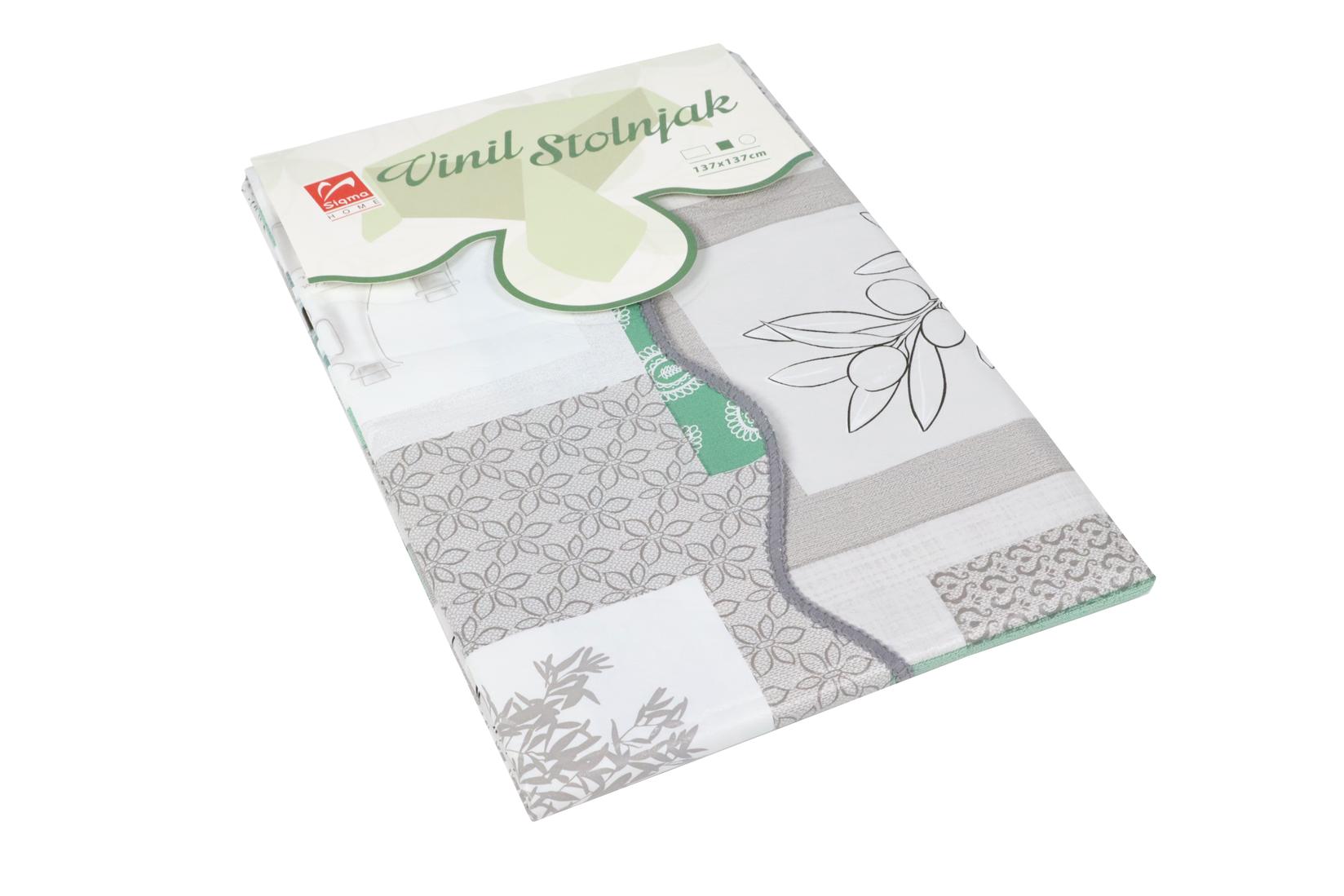 Sigma Vinil Stolnjak CHB-SQ-789E, 137x137cm, Olive