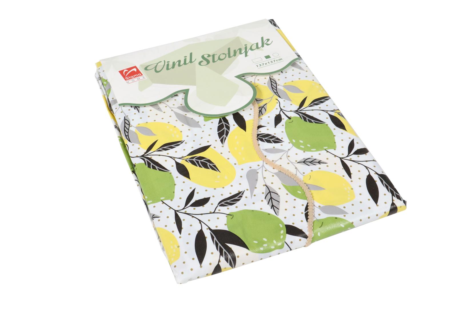 Sigma Vinil Stolnjak CHB-SQ-819E2, 137x137cm, Limun
