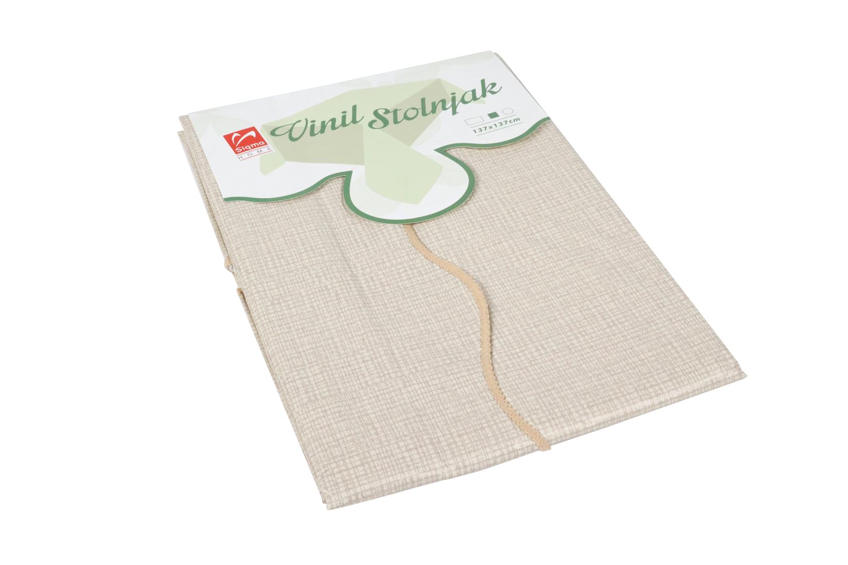 Sigma Vinil Stolnjak CHB-SQ-828B1, 137x137cm, Bež