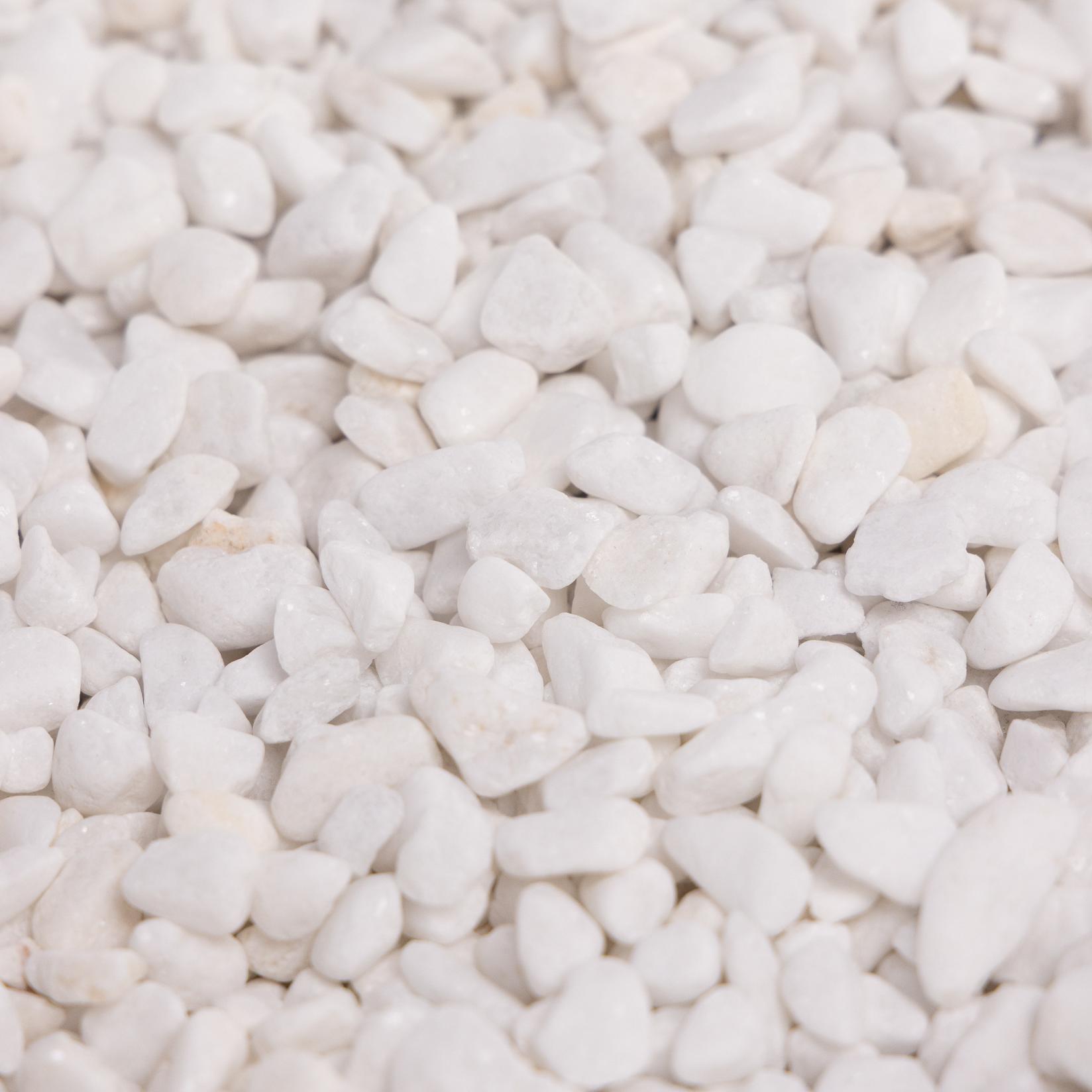 NERO Dekorativni kamen Oblutak Tasos, 0-1cm, 25kg, Beli