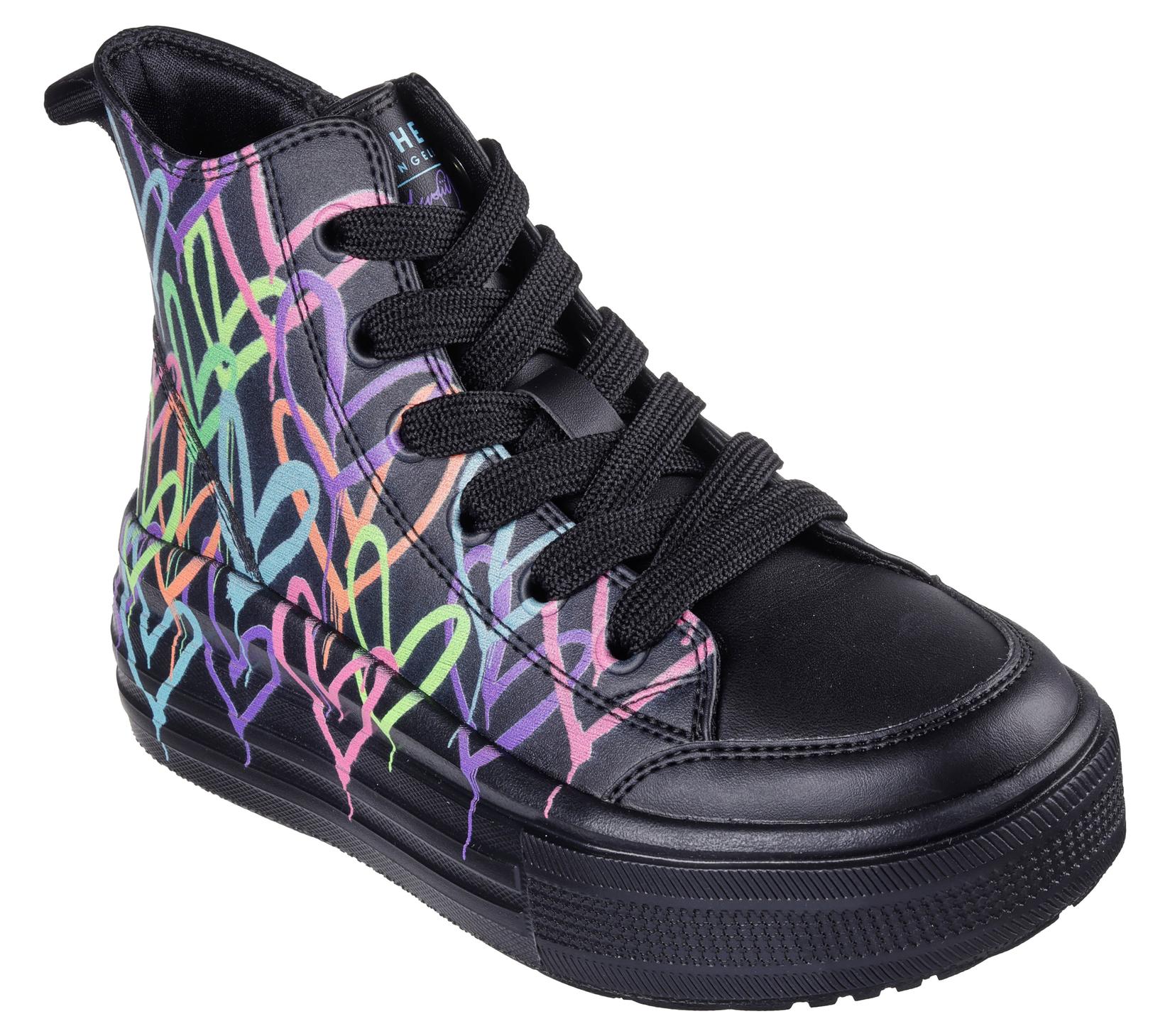 Skechers Patike za devojčice Hyperlift - Love Daze, 314075L-BKMT, Crne