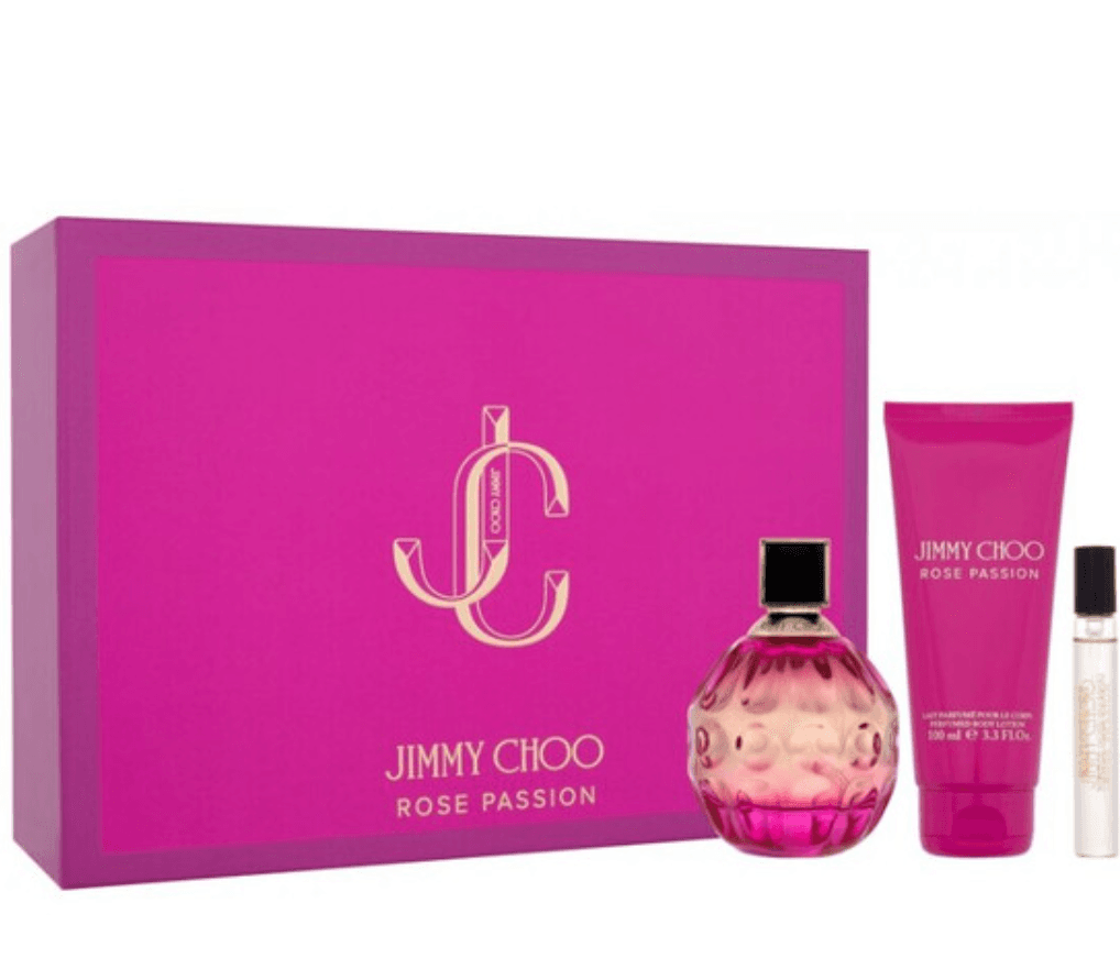 Jimmy Choo Ženski set Rose Passion  parfem, EDP, 100 ml + Losion za telo, 100 ml + Mini, 7.5 ml