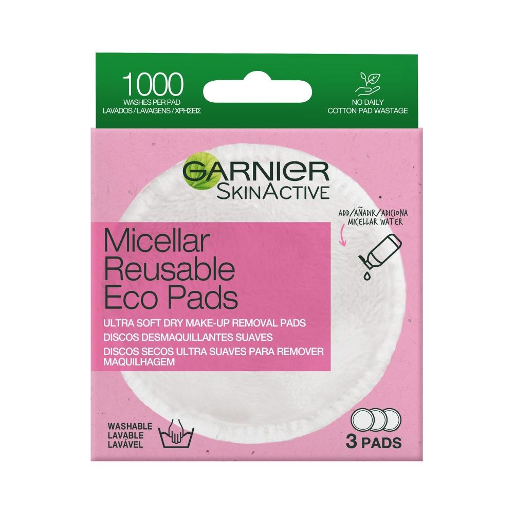 GARNIER Skin Naturals Višekratni ekološki tupferi od mikrofibera Eco Pads 3/1