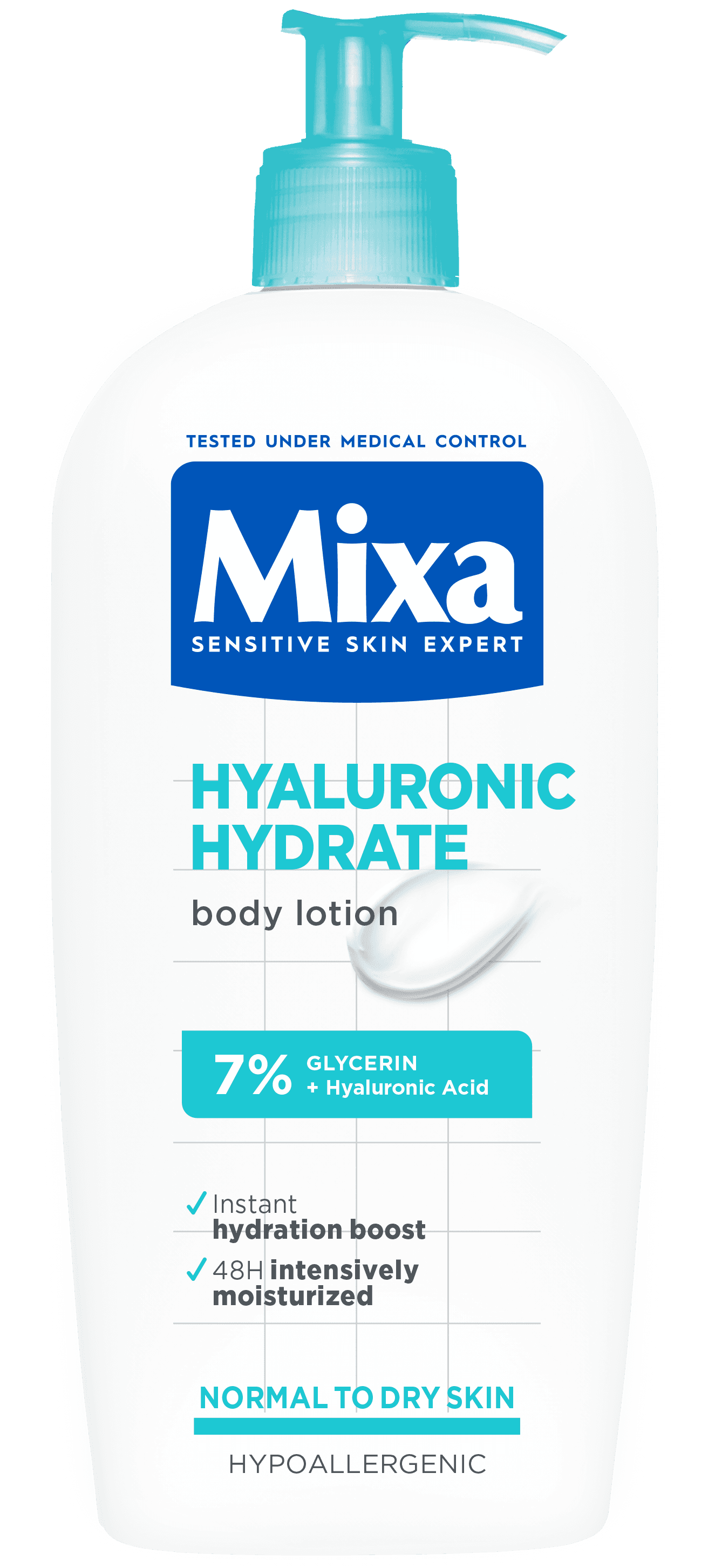 MIXA Mleko za telo Hyalurogel 400 ml