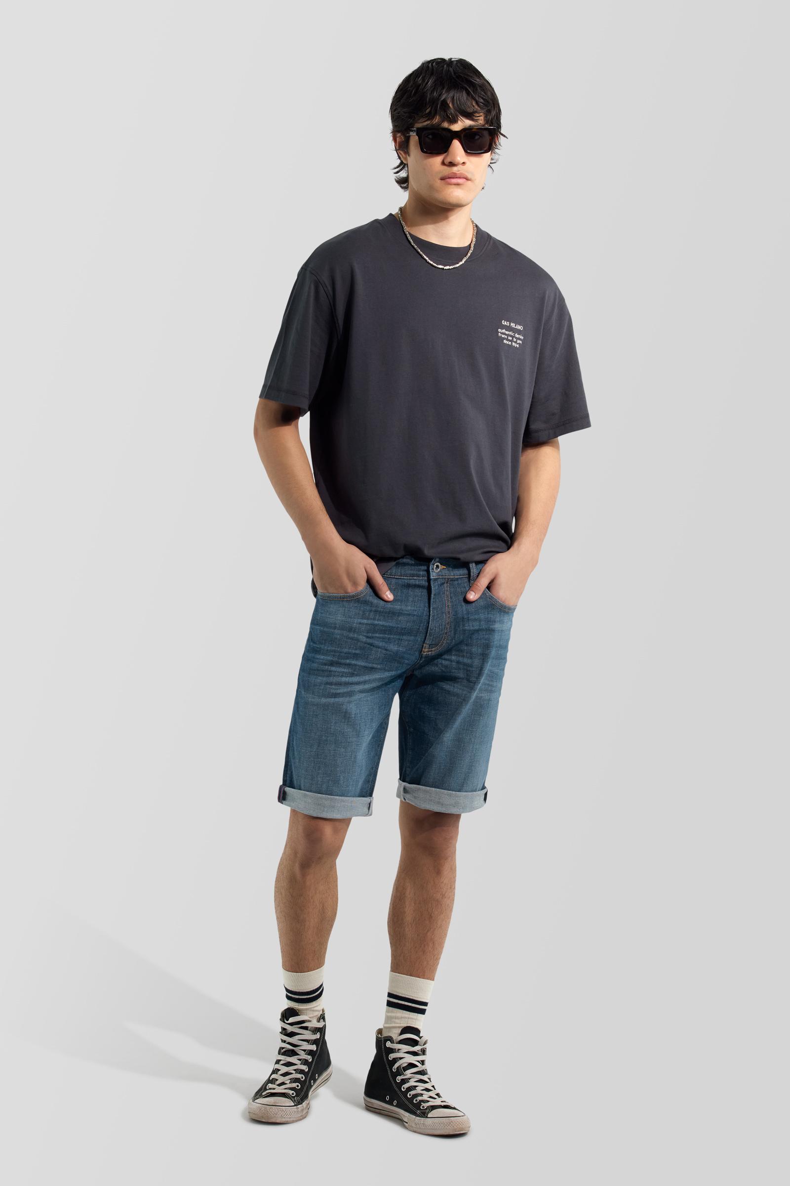 Gas Muške teksas bermude Albert B0099, Kratke nogavice, Plave