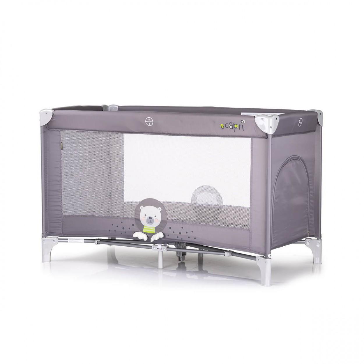 Chipolino Prenosivi krevetac Capri Bear, Sivi