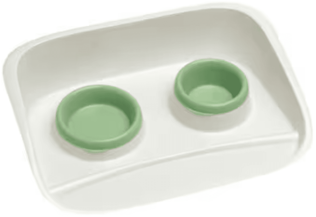PetMax Set za hranu i vodu Stella, Zeleni