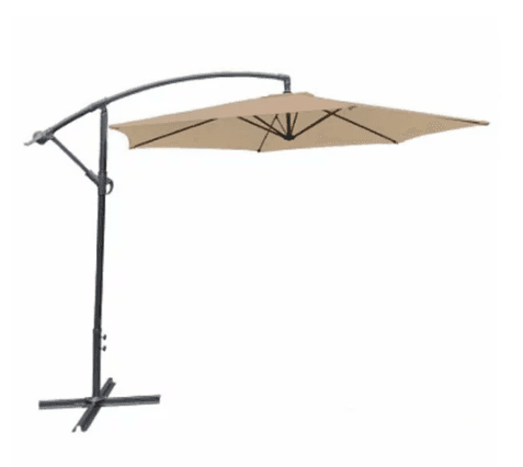 Viseći aluminijumumski suncobran, 300cm Bež