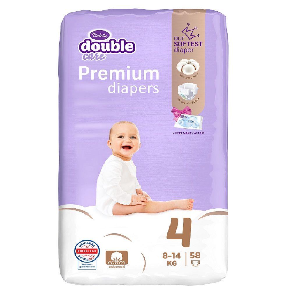 Violeta Pelene Premium Air Dry 4, 8-14 kg, 58 komada