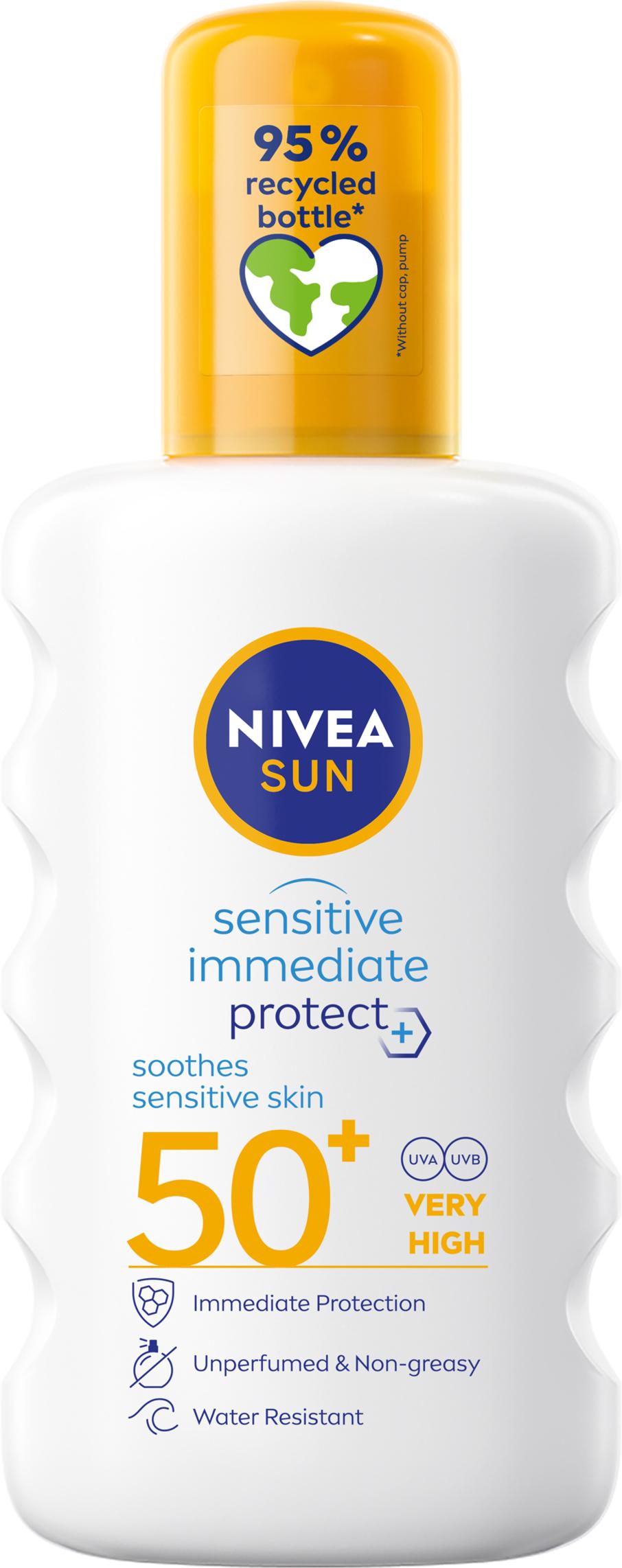 NIVEA SUN Sprej za zaštitu od sunca P&S SPF50+ 200 ml