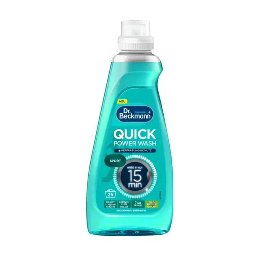 Dr. Beckmann Tečni deterdžent za pranje veša Quick wash Sport, 25 pranja, 800 ml