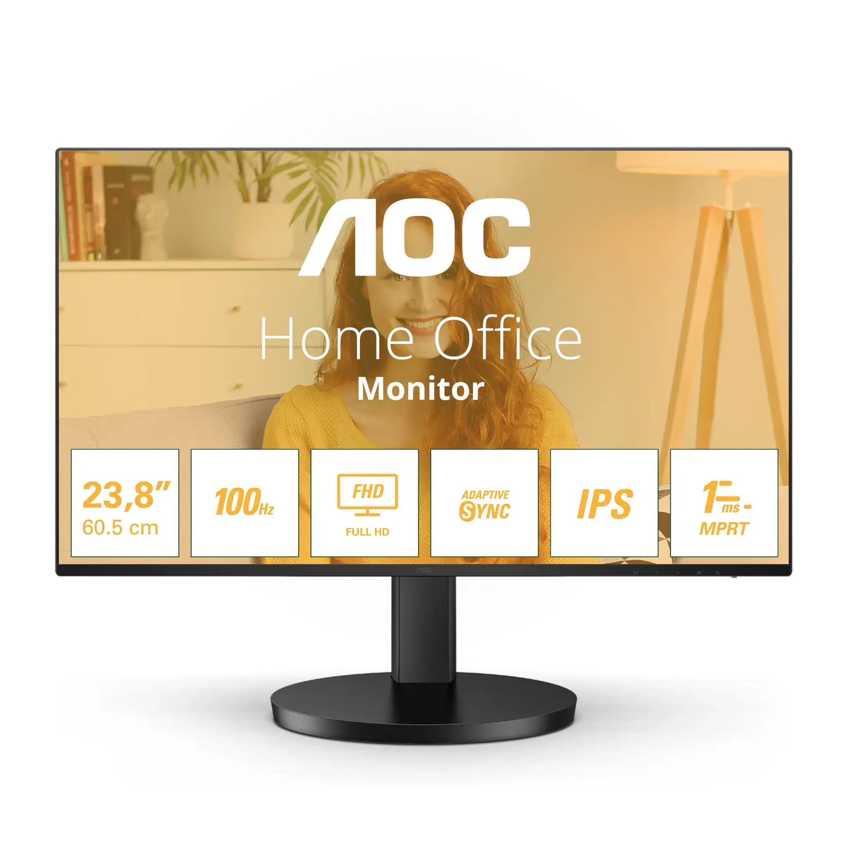 AOC Monitor 24B3HA2 24", FullHD, IPS, 100Hz, 1ms, HDMI, VGA, Crni