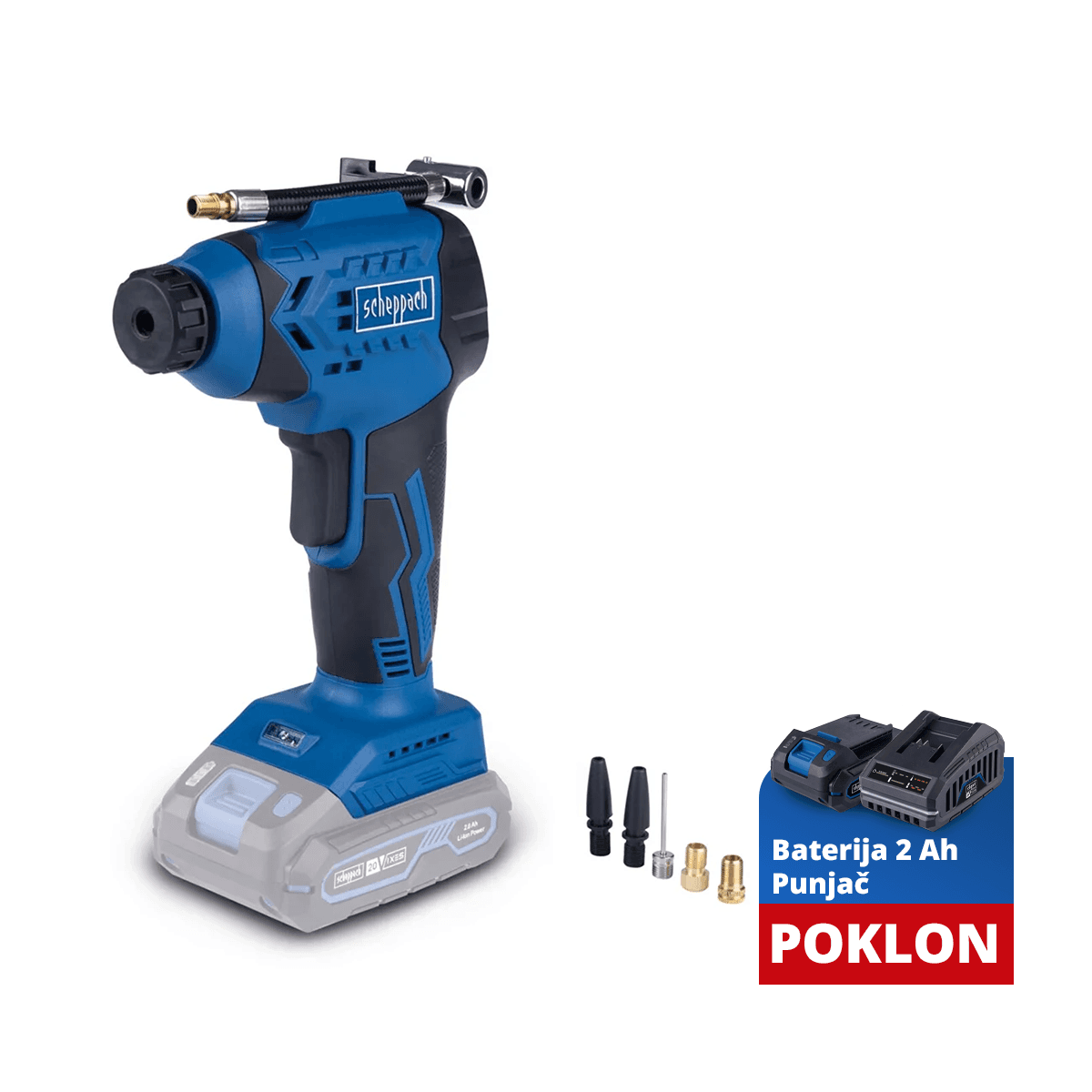 Scheppach Aku ručni kompresor C-AC20-X Ixes 5909247900, 7 bara