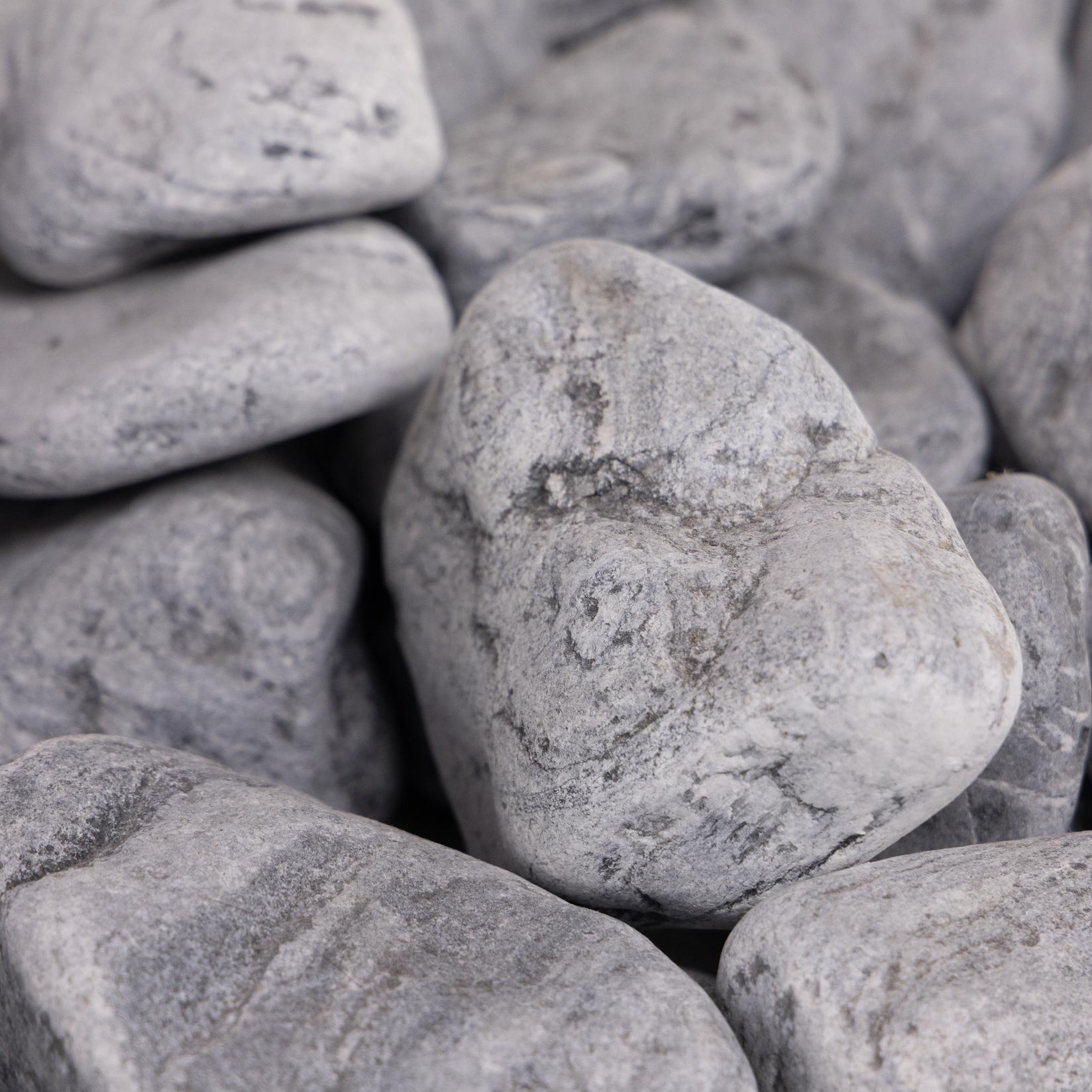 NERO Dekorativni kamen oblutak, 6-10cm, 25kg, Sivi