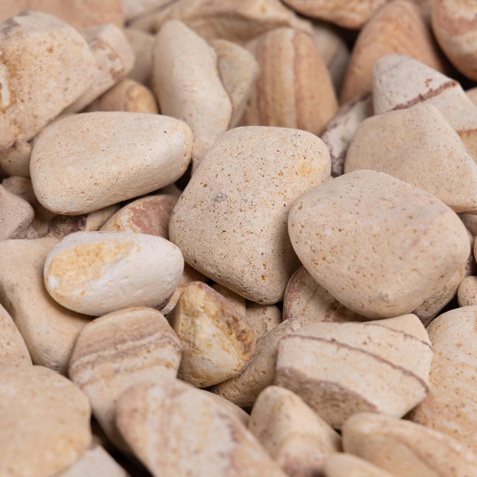 NERO Dekorativni kamen oblutak, 3-6cm, 25kg, Bež-smeđi