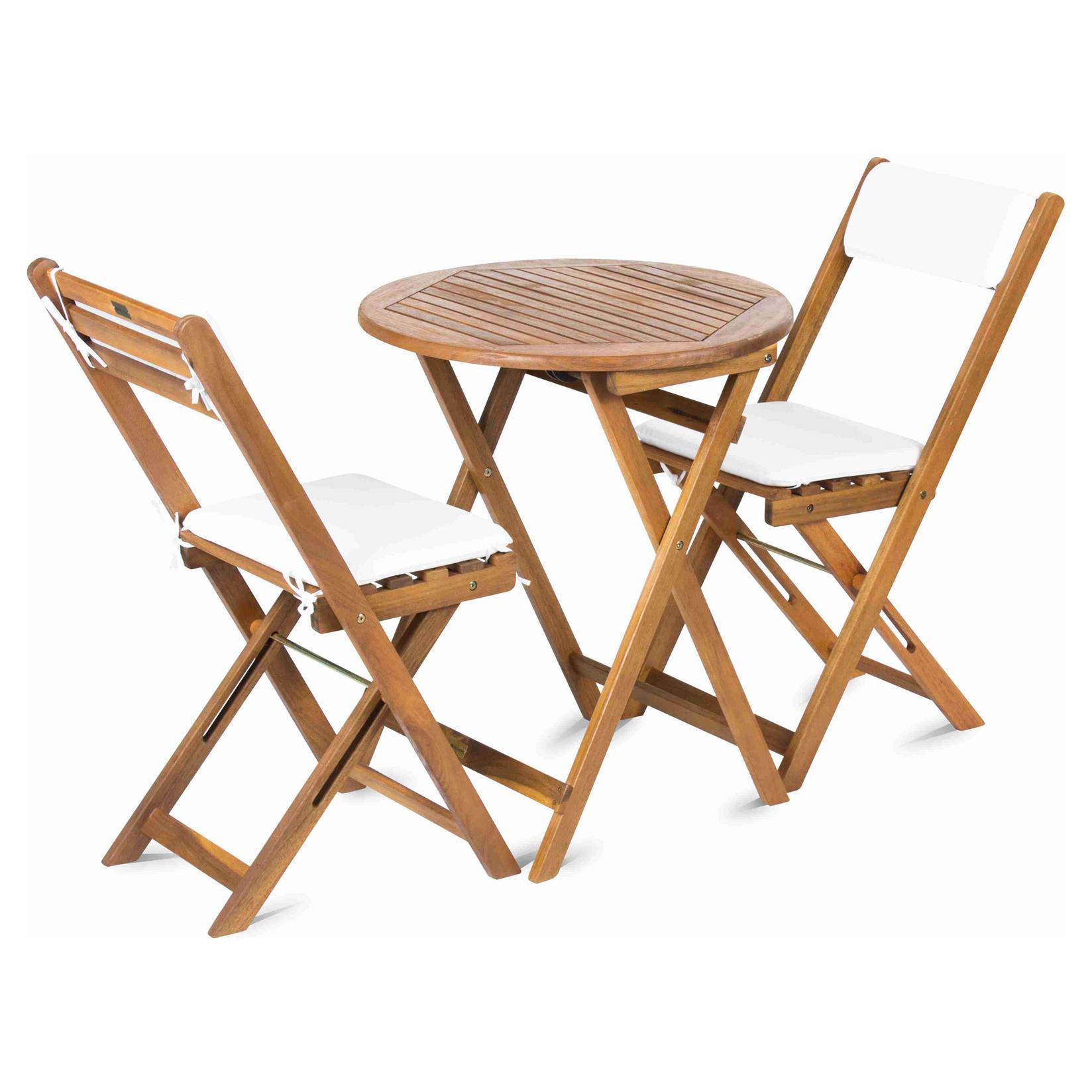 FIELDMANN Baštenski set sto, dve stolice i dva jastuka 4003-T CAROL braon