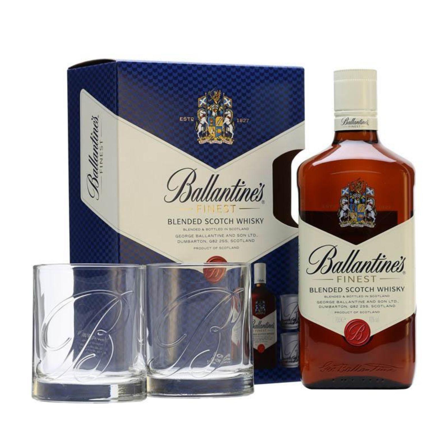 Set Viski Ballantine's Finest, alk.40%, 0.7l  i 2 čaše