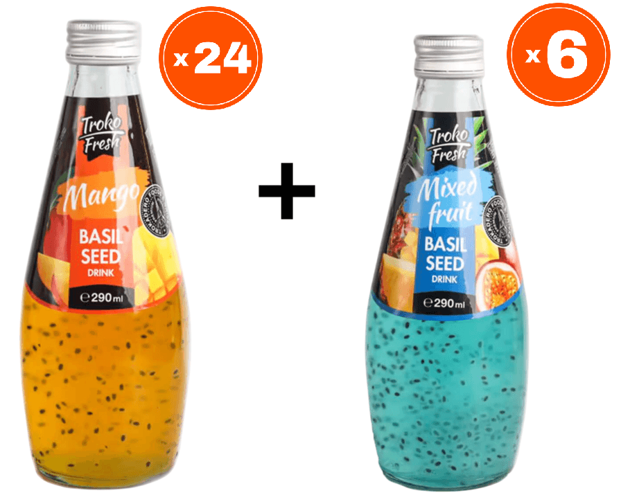 Troko Fresh Mango 0,29l, 24 komada + Troko Fresh Mešano voće 0,29l, 6 komada
