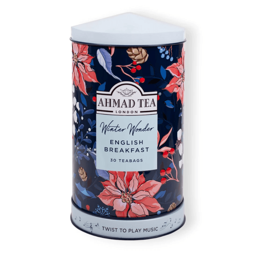 Ahmad Tea Čaj Winter muzička kutija Caddy, 60g