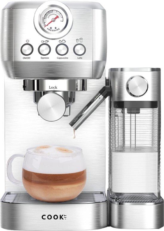 Cook-It Aparat za espresso, 20 bara, Sivi