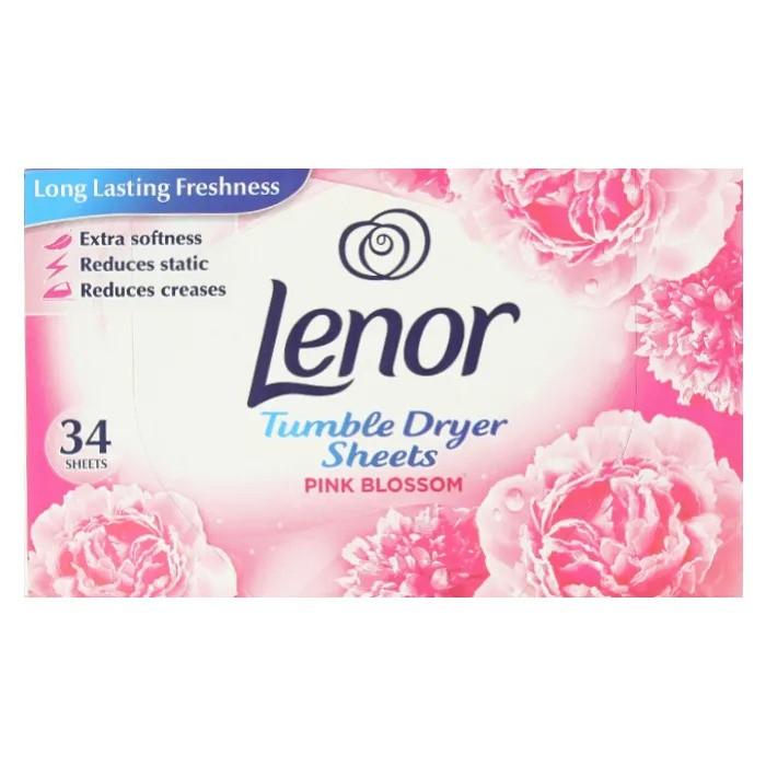 Lenor Mirisne maramice osveživač tkanine Pink Blossom, Pakovanje od 34