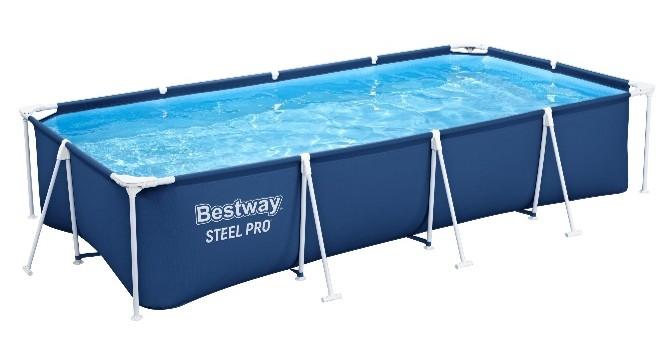 Bestway Bazen sa metalnom konstrukcijom Steel Pro, Sa filter pumpom,400x211x81 cm, Plavi
