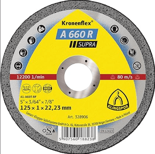 KLINGSPOR Brusno rezna ploča 115x1x22 mm