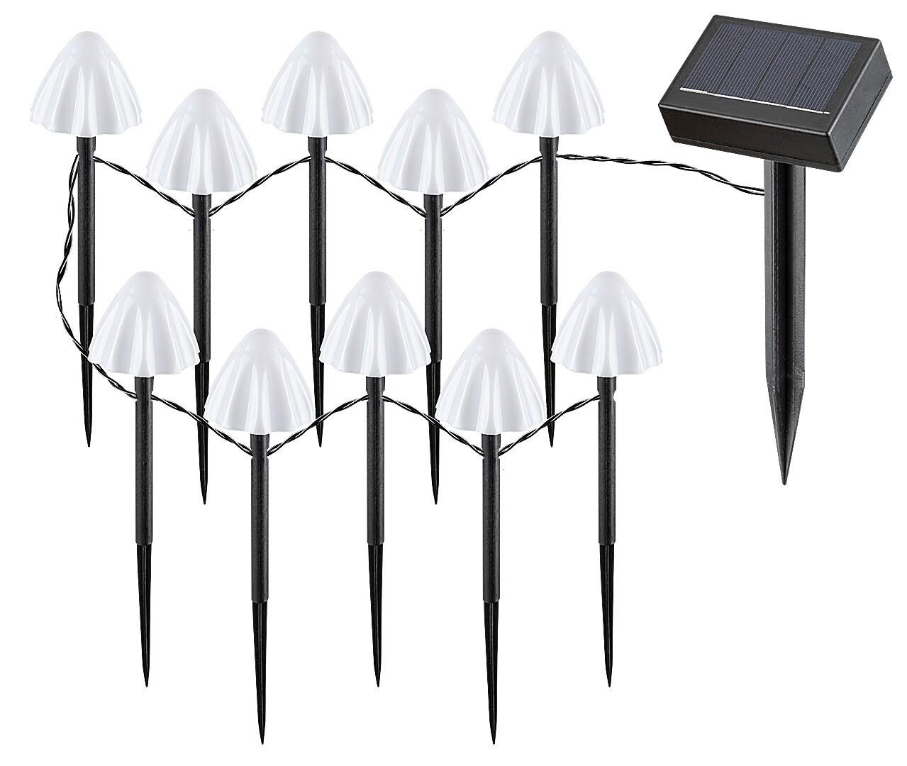 Rabalux Solarna baštenska rasveta Skadar, LED, 10 lampi, Crna