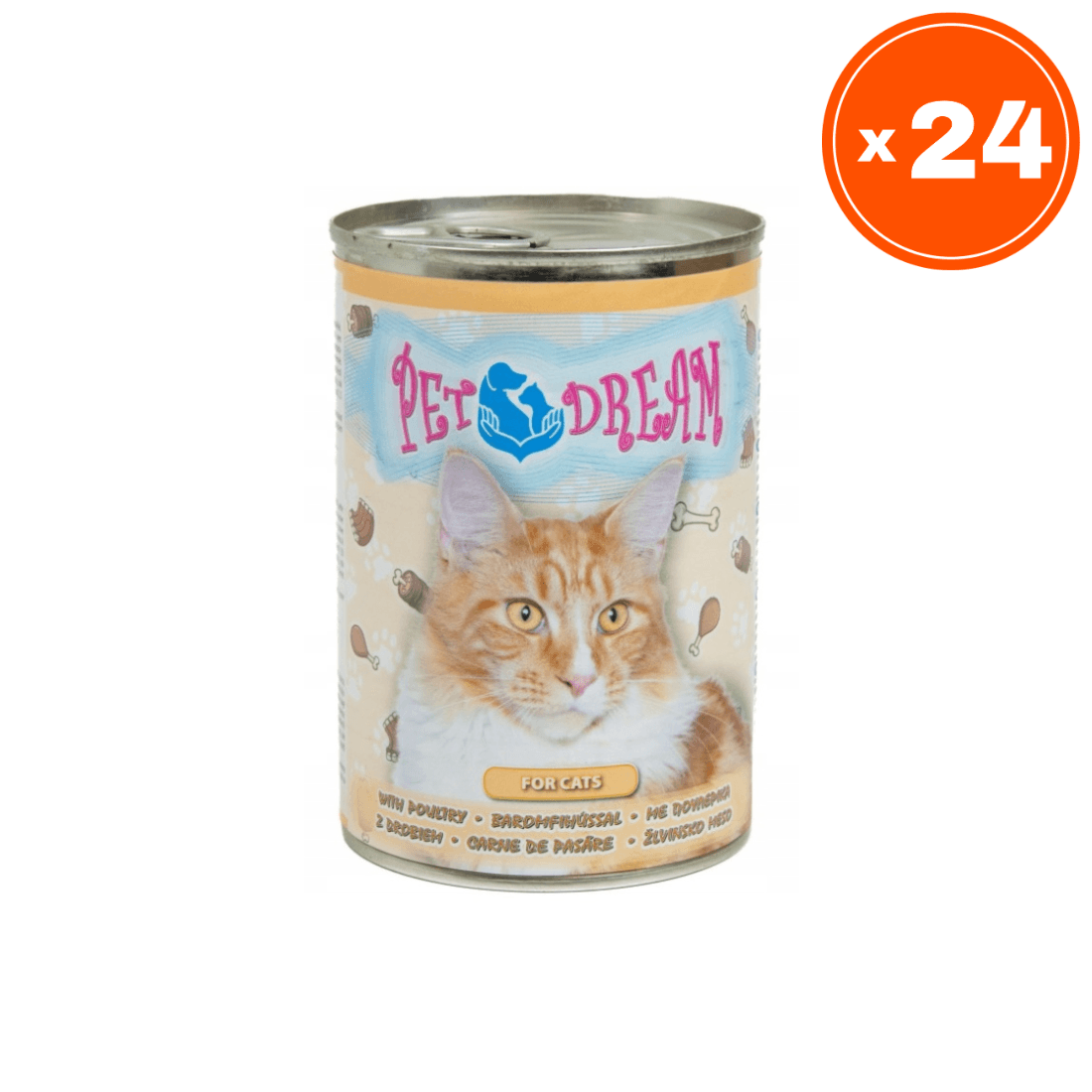 Pet Dream Vlažna hrana za mačke, 24x 415g