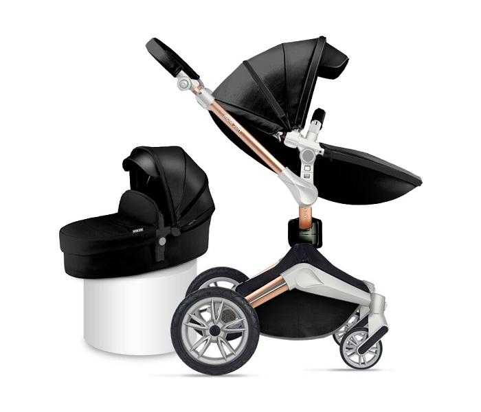 HOT MOM Kolica za bebe 2 u 1 crna