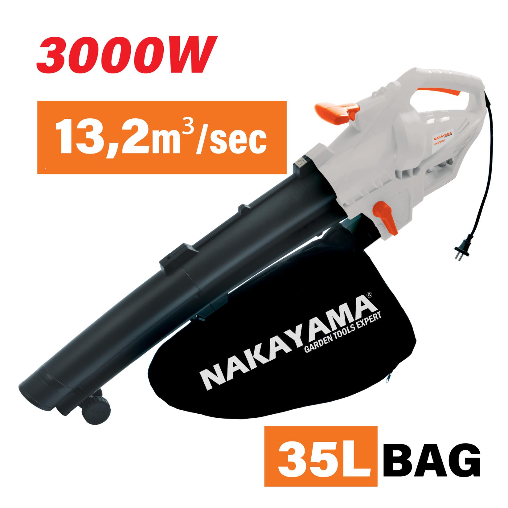 NAKAЈAMA duvač lišća sa kesom 3.000 W