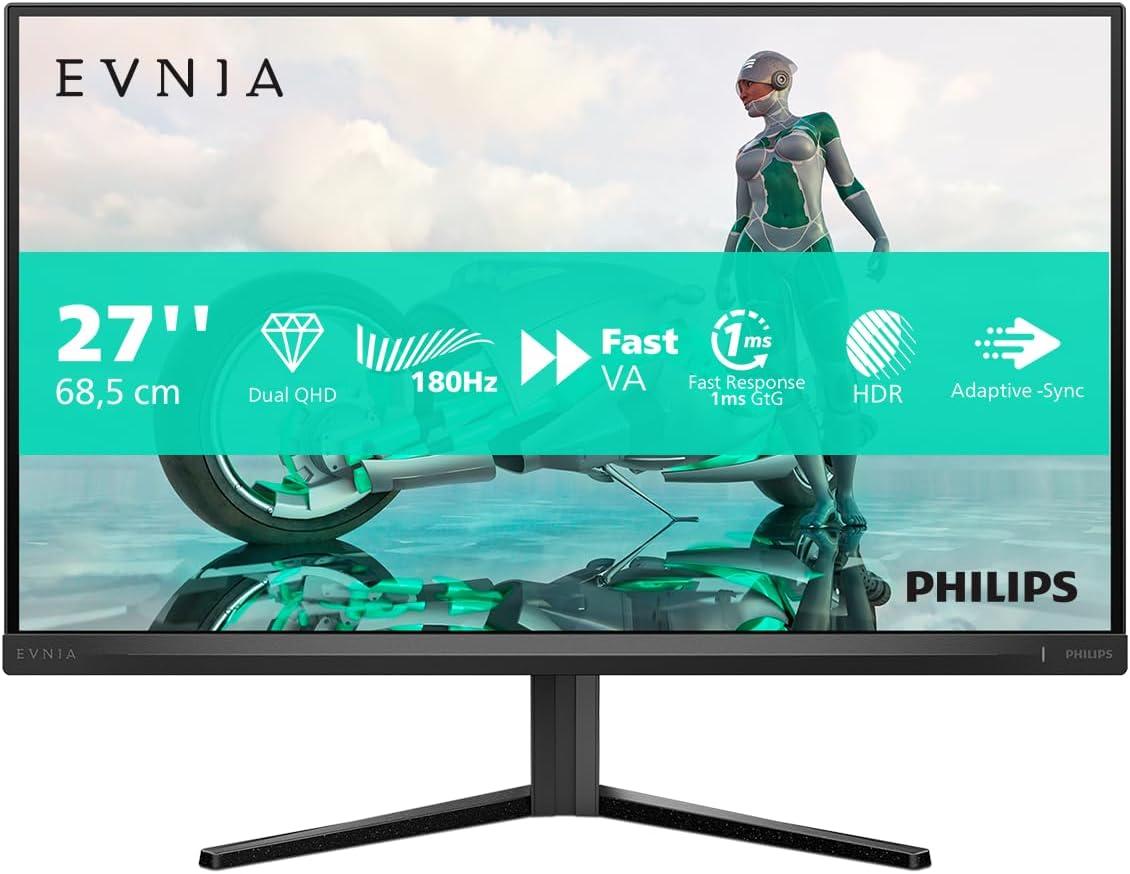 Philips Gaming monitor Evnia 27M2N3500NL/00, 27", VA, 2560x1440, 180Hz, Tamnosivi