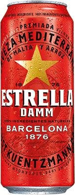 Estrella Damm Svetlo lager pivo, limenka 0.5l