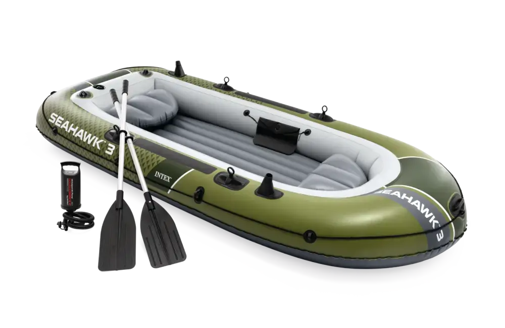 INTEX Čamac na naduvavanje za 3 osobe Seahawk™ 3 , 295x137x43 cm, Zeleni