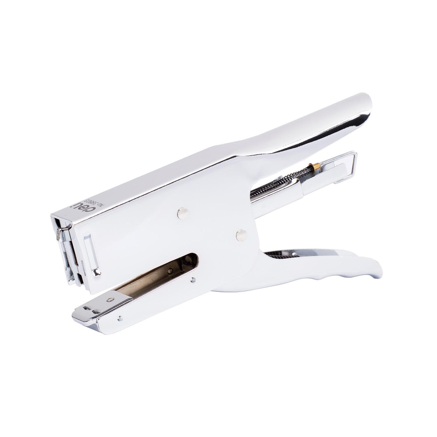 Deli Heftalica za papir E39803, 25 listova, Bela