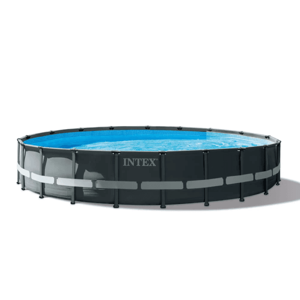 Intex Bazen sa metalnim okvirom Ultra XTR Frame, 6.1 x 1.22 m, Tamnosivi