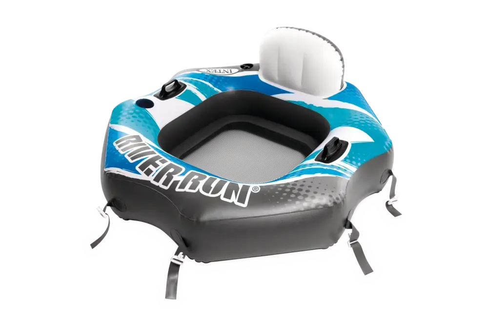 INTEX Guma na naduvavanje sa mrežicom i rukohvatima River Run Connect Lounge, Plava