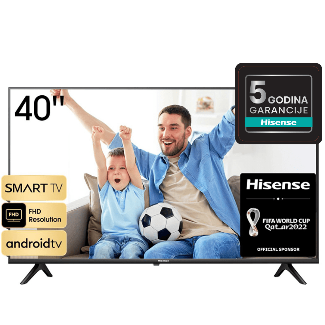 Selected image for HISENSE Smart televizor 40A4HA Android FHD LCD crni